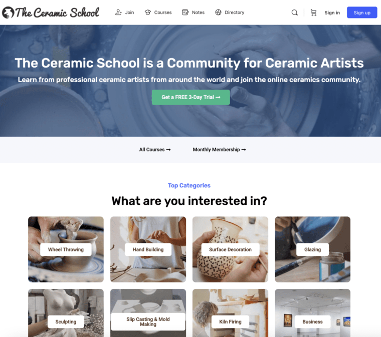 the ceramic school